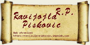 Ravijojla Pisković vizit kartica